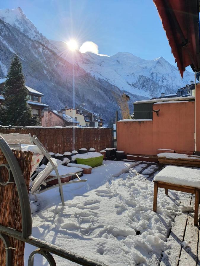Chamonix Hyper Centre . Terrasse Vue Mont Blanc . Parkingアパートメント エクステリア 写真